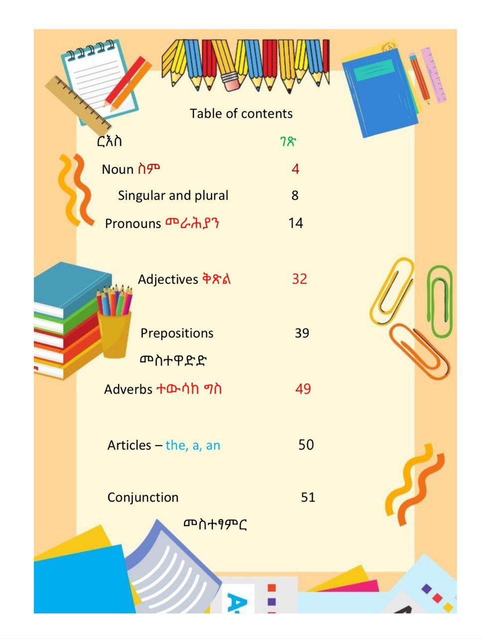 Geez Grammar : ግእዝ ሰዋስው Noun Pronoun etc - Image 3